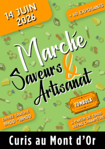 affiche marche saveurs et artisanat